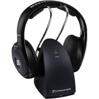 Sennheiser - RS 135 Wireless Over-the-Ear Headphones - Black - Front_Zoom