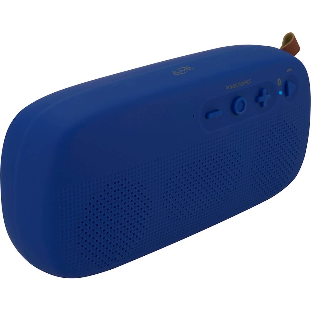Angle View: iLive - ISBW249 Portable Bluetooth Speaker - Blue