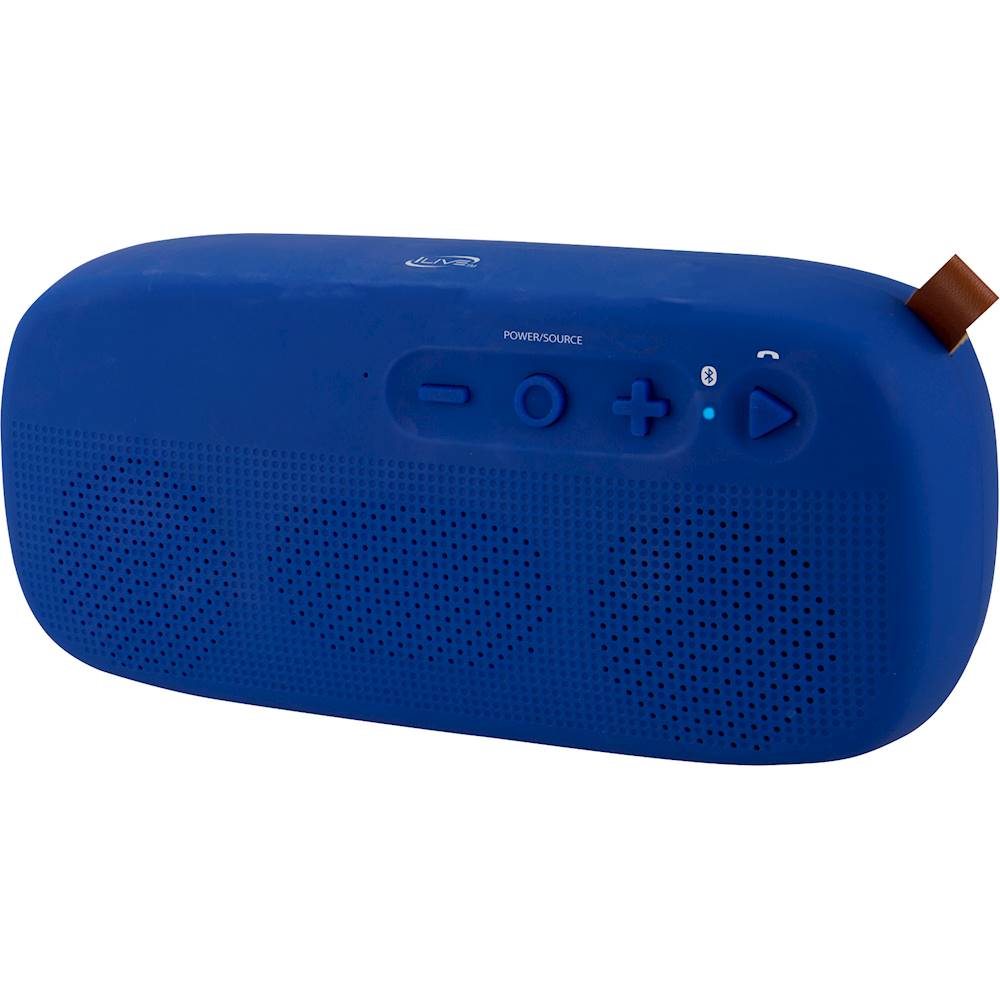 Left View: iLive - ISBW249 Portable Bluetooth Speaker - Blue
