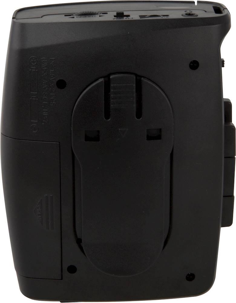 Alt View 13. GPX - Cassette Player with AM/FM Radio - Black/Red.