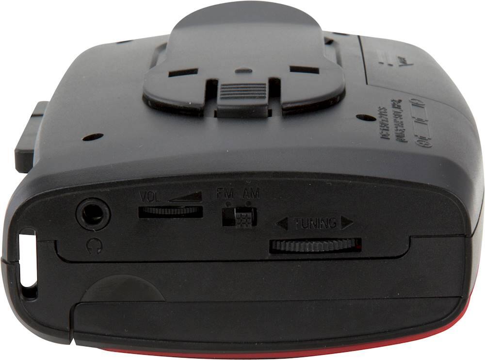 Alt View 15. GPX - Cassette Player with AM/FM Radio - Black/Red.