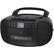 Alt View 11. GPX - CD/Cassette Boombox with AM/FM Radio - Black.