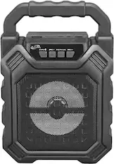 Front. iLive - ISB199 Portable Bluetooth Speaker - Black.