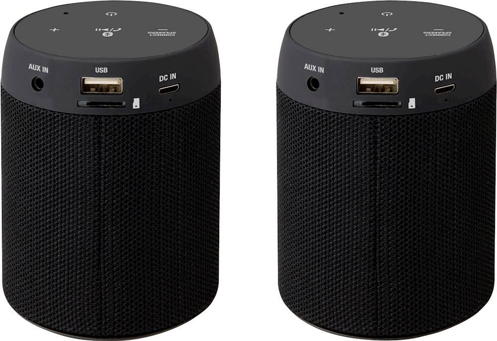 Alt View 11. iLive - Portable Bluetooth Speaker (2-Pack) - Black.