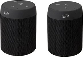 iLive - Portable Bluetooth Speaker (2-Pack) - Black - Left_Zoom