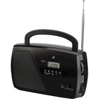 GPX - Portable AM/FM Shortwave Radio - Black - Left_Zoom