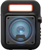 iLive - ISB309 Portable Bluetooth Speaker - Black/Orange - Front_Zoom