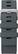 Alt View 2. iConnect by Timex - Square Smartwatch 40mm Alloy - Gunmetal with Gray Silicone Strap.