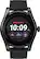 Front. iConnect by Timex - Round Smartwatch 45mm Alloy - Black with Black Silicone Strap.