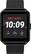 Front. iConnect by Timex - Square Smartwatch 40mm Alloy - Black with Black Silicone Strap.