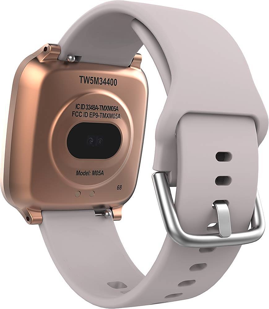 Back View: ZAGG - InvisibleShield GlassFusion 360 Screen Protector for Apple Watch Series 4, Series 5, SE, Series 6 40mm - Gold