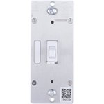 Front. Enbrighten - Z-Wave Plus In-Wall Smart Dimmer Toggle - White.