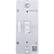Front. Enbrighten - Z-Wave Plus In-Wall Smart Dimmer Toggle - White.