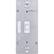Front. Enbrighten - Add-On In-Wall Switch Toggle - White.