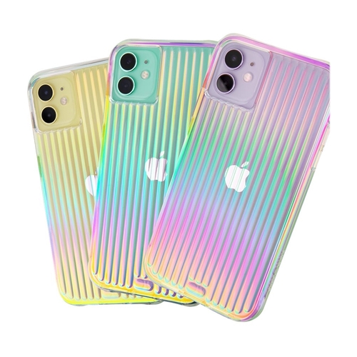 Case-Mate - Tough Groove Case for AppleÂ® iPhoneÂ® 11 - Transparent/Iridescent was $40.0 now $23.99 (40.0% off)