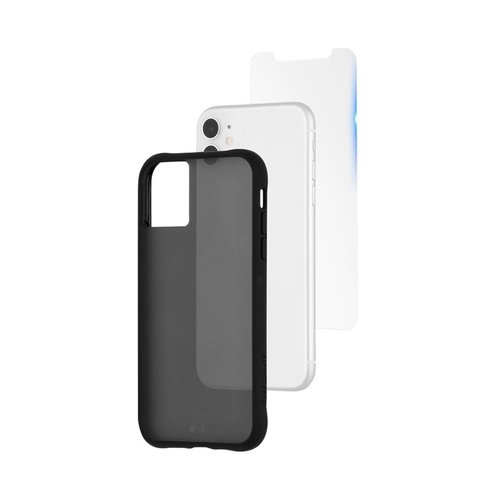 Case-Mate - Protection Pack Case with Glass Screen Protector for AppleÂ® iPhoneÂ® 11 - Smoke was $44.99 now $22.99 (49.0% off)