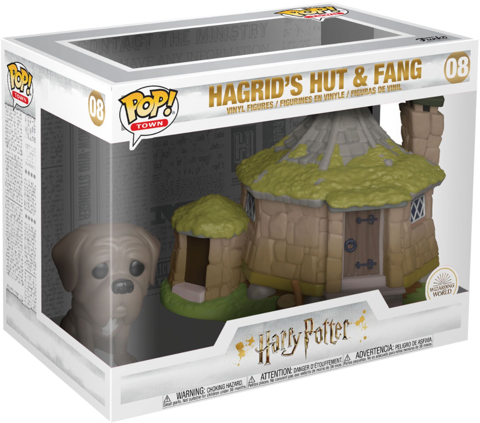 Funko 44230 POP Harry Potter-Hagrid's Hut w/Fang Collectible Figure Town 