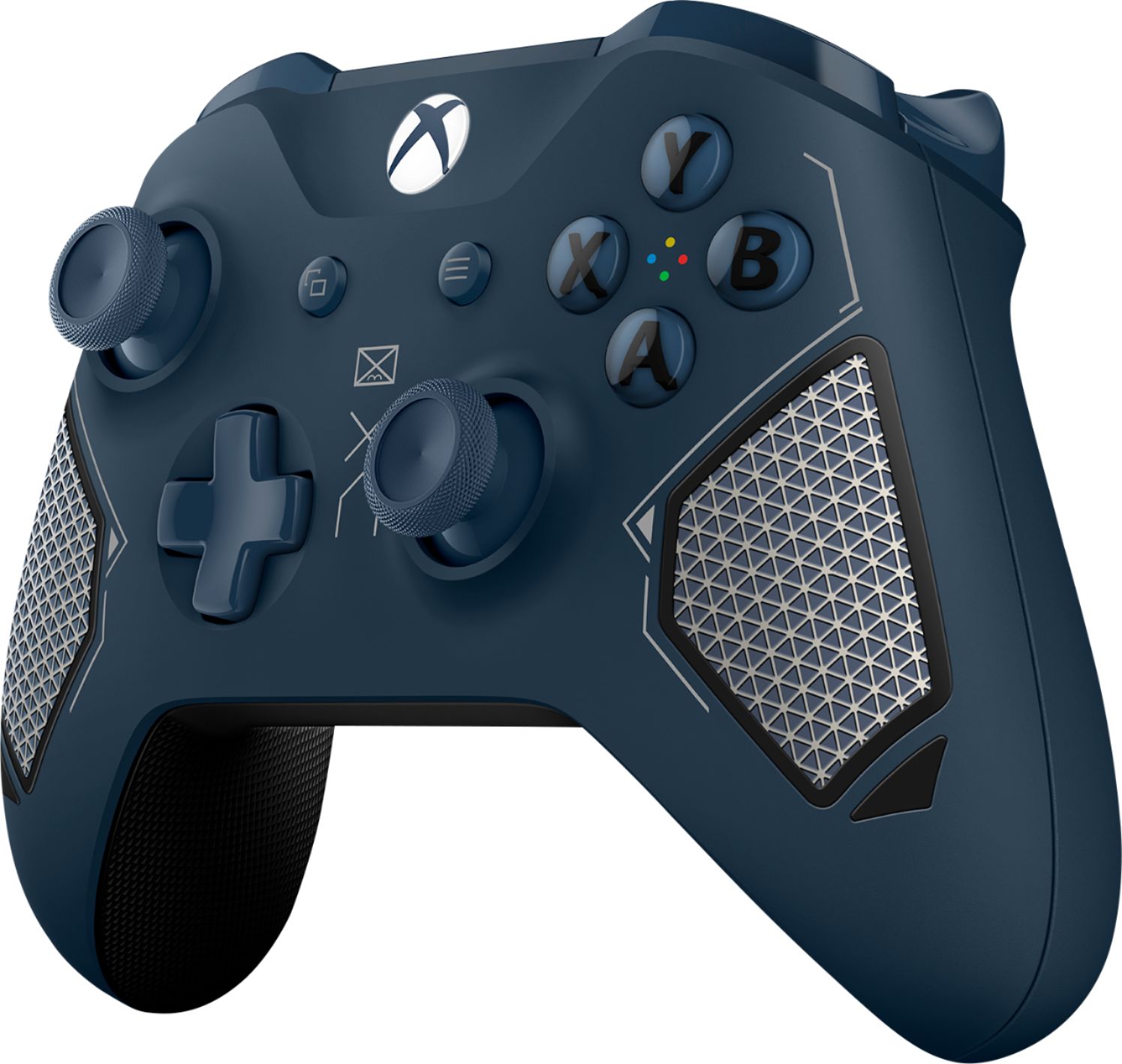 Left View: Microsoft - Geek Squad Certified Refurbished Wireless Controller for Xbox - Patrol Tech Special Edition