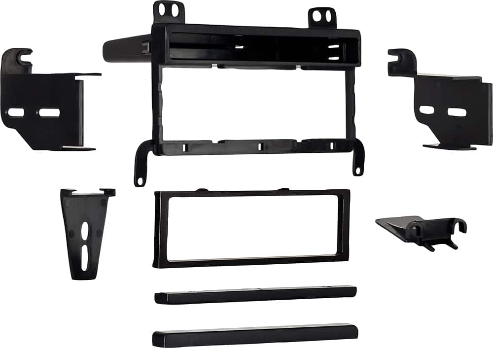 Metra - Dash Kit for Select 1992-2011 Ford Mazda Lincoln Mercury Saab DIN - Black - Angle_Zoom