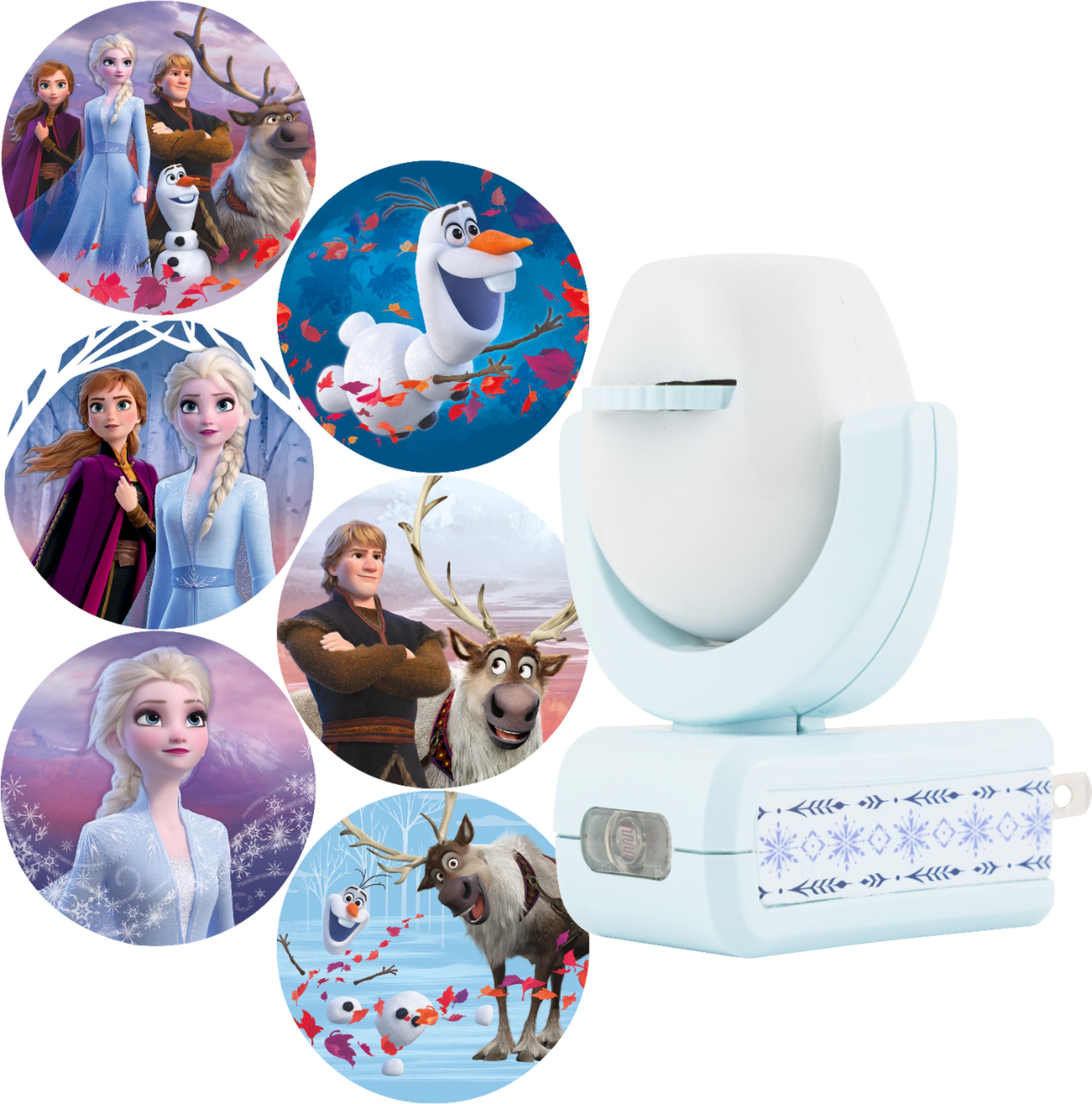 Projectables - Disney Frozen 2 Six-Image LED Automatic Night Light - Blue