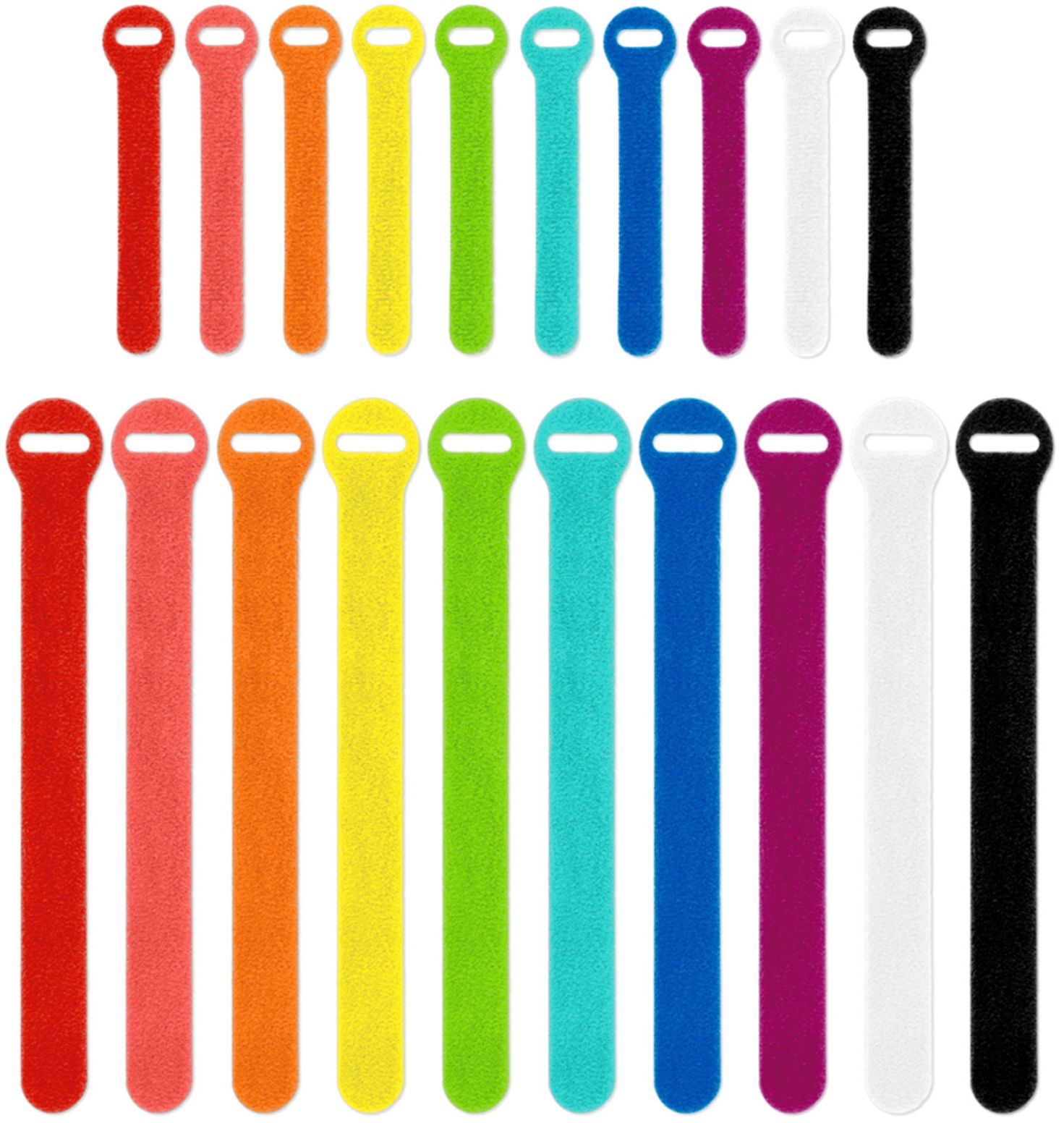 Angle View: Wrap-It Storage - Self-Gripping Cable Ties (20-Pack) - Multi-Color