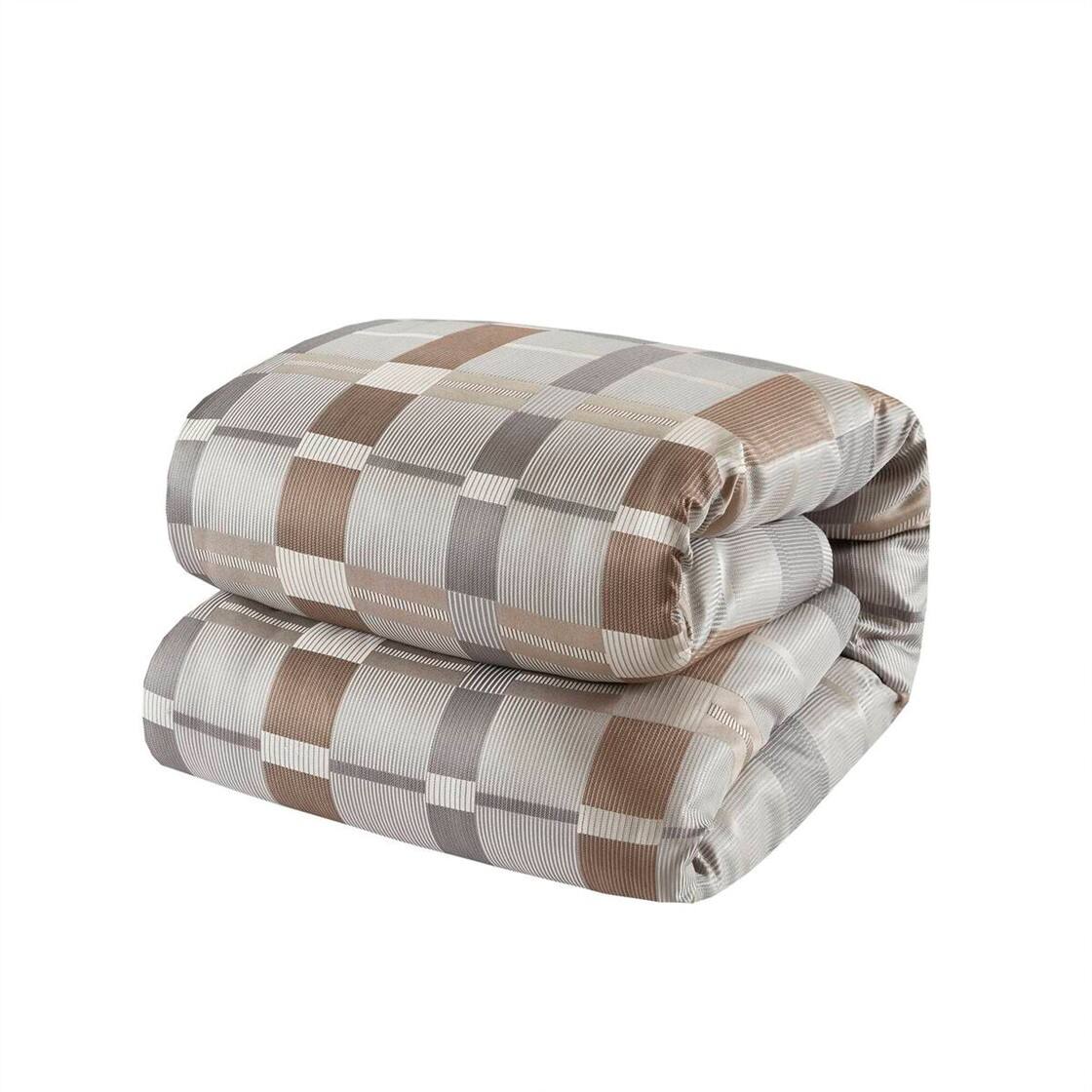 Alt View 4. Gracie Mills - Gracie Mills Rylee 8-Piece Oversized Comforter Set - Taupe.