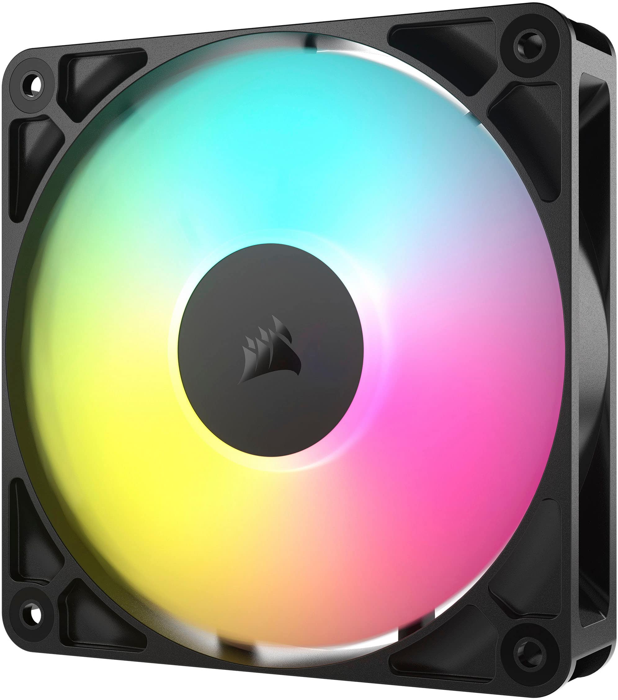 Alt View 18. CORSAIR - RS120 ARGB 120mm PWM Fans (3-pack) - Black.