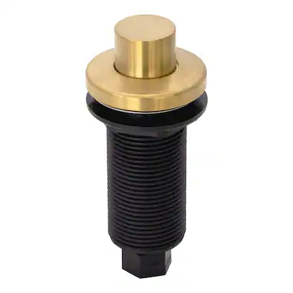 Front. Akicon - Akicon Brass Air Switch Kit for Garbage Disposal with Sink Top On/Off Push Button in Brushed Gold - Brushed Gold.