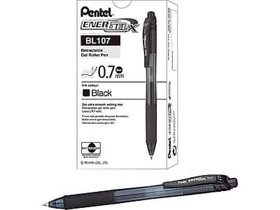 Pentel - EnerGel-X Retractable Gel Pens, Medium Point, 12/Pack - Black Ink