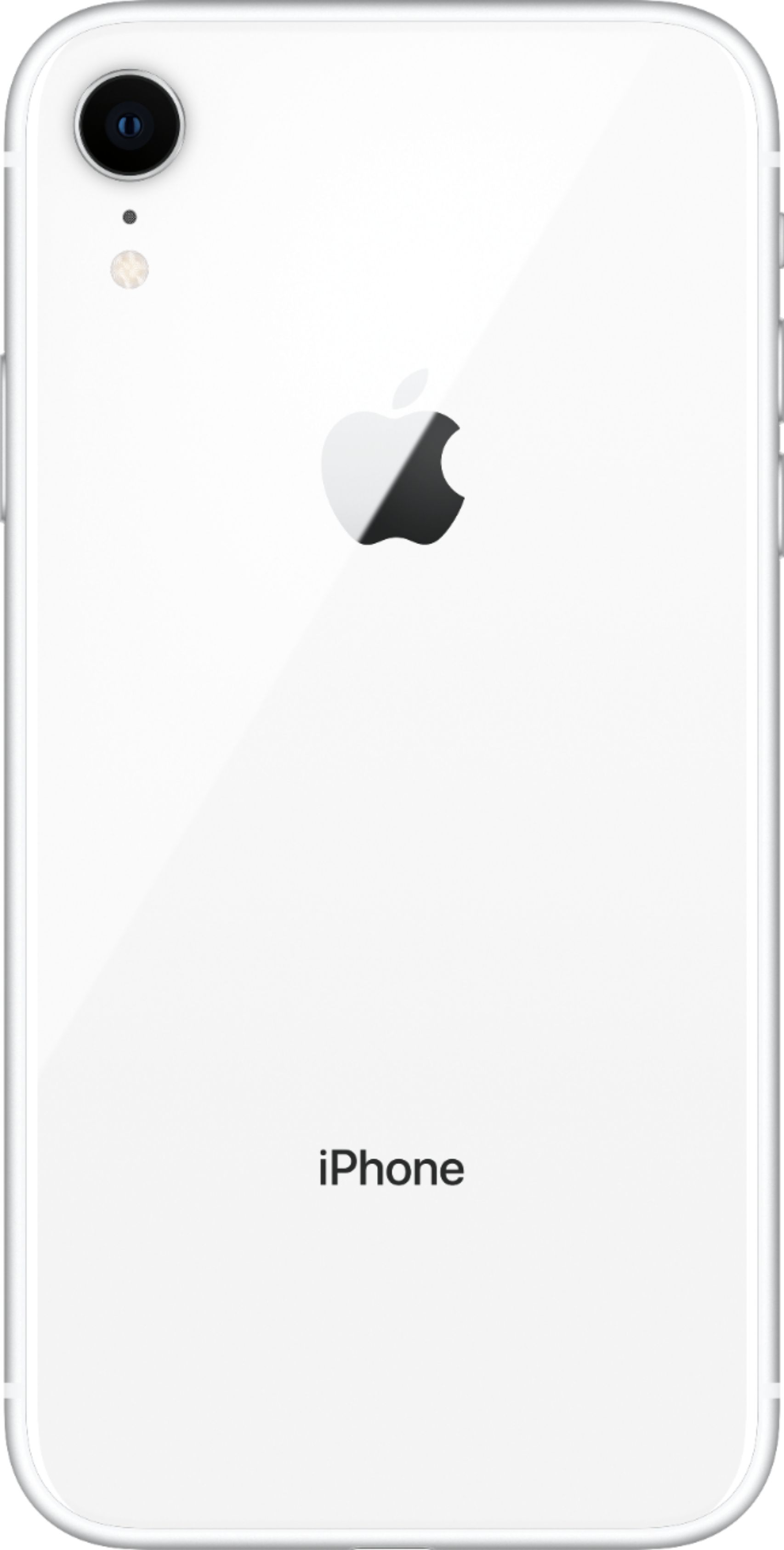 Back View: Apple - iPhone XR 64GB - White (Sprint)