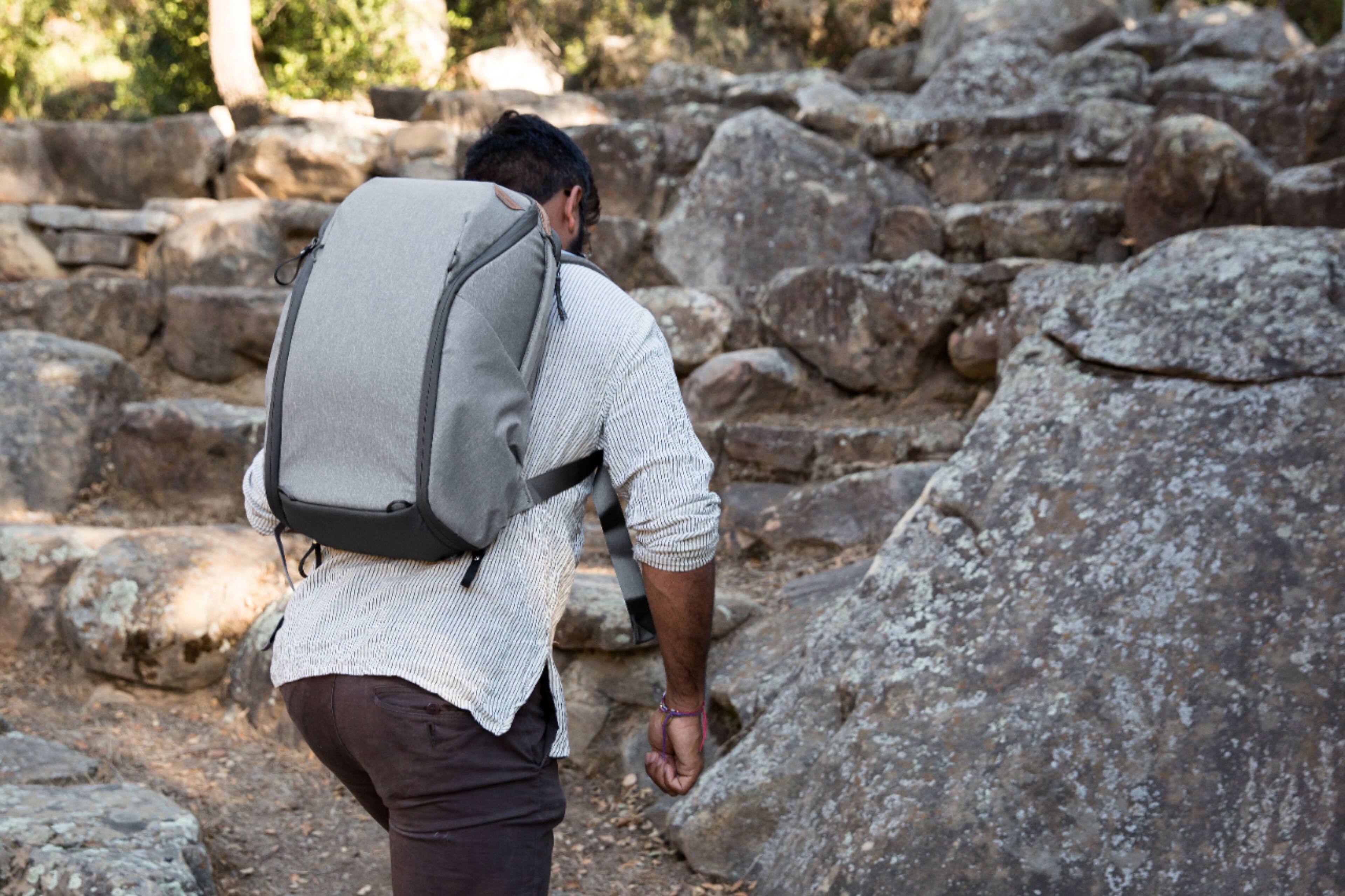 Alt View 15. Peak Design - Everyday Backpack 20L Zip - Ash.