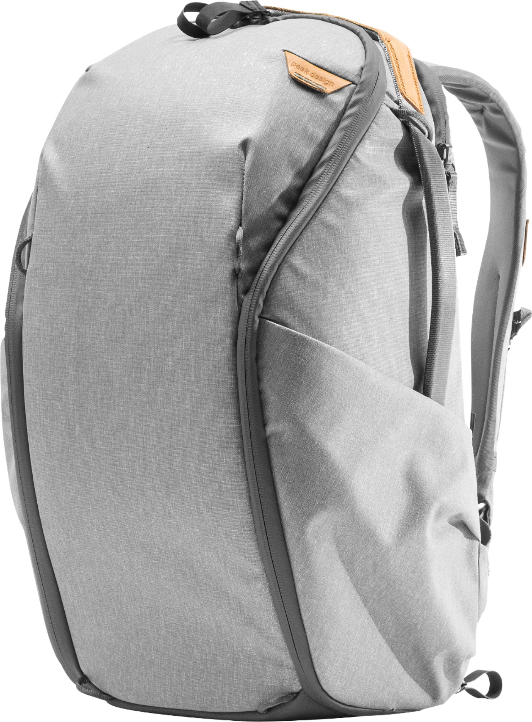 Left View: Peak Design - Everyday Backpack 20L Zip - Ash