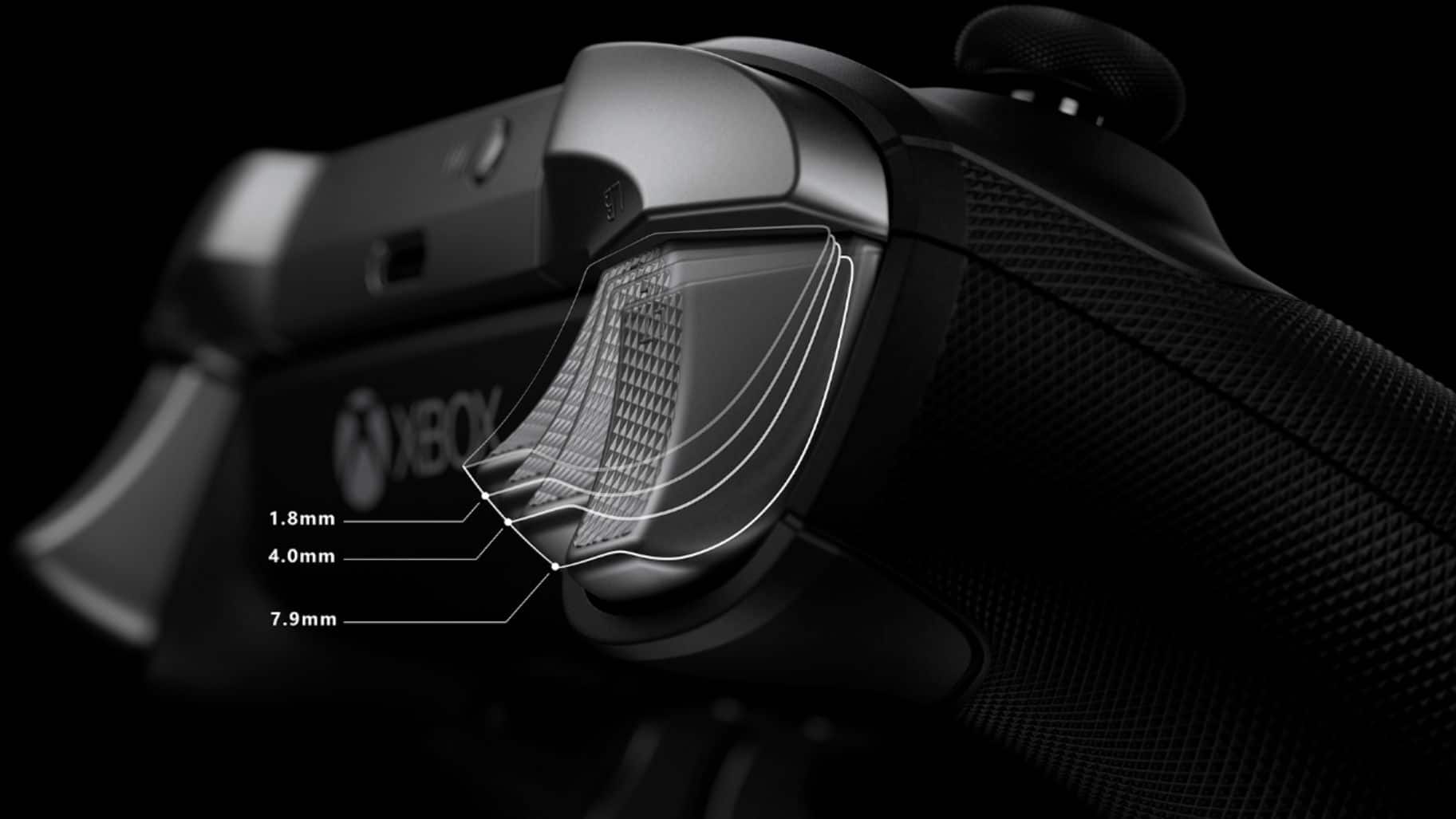 Angle. Microsoft - Geek Squad Certified Refurbished Xbox Elite Wireless Controller Series 2 for Xbox One - Black.