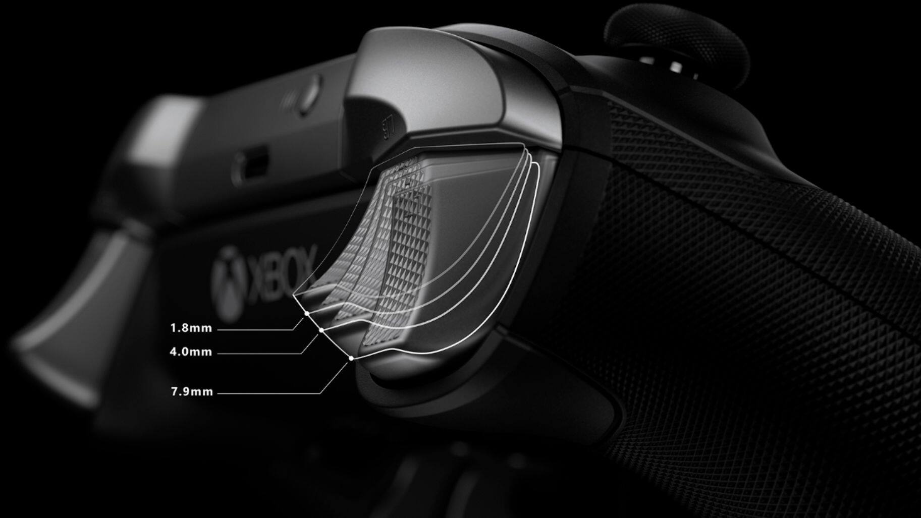 Angle. Microsoft - Geek Squad Certified Refurbished Xbox Elite Wireless Controller Series 2 for Xbox One - Black.