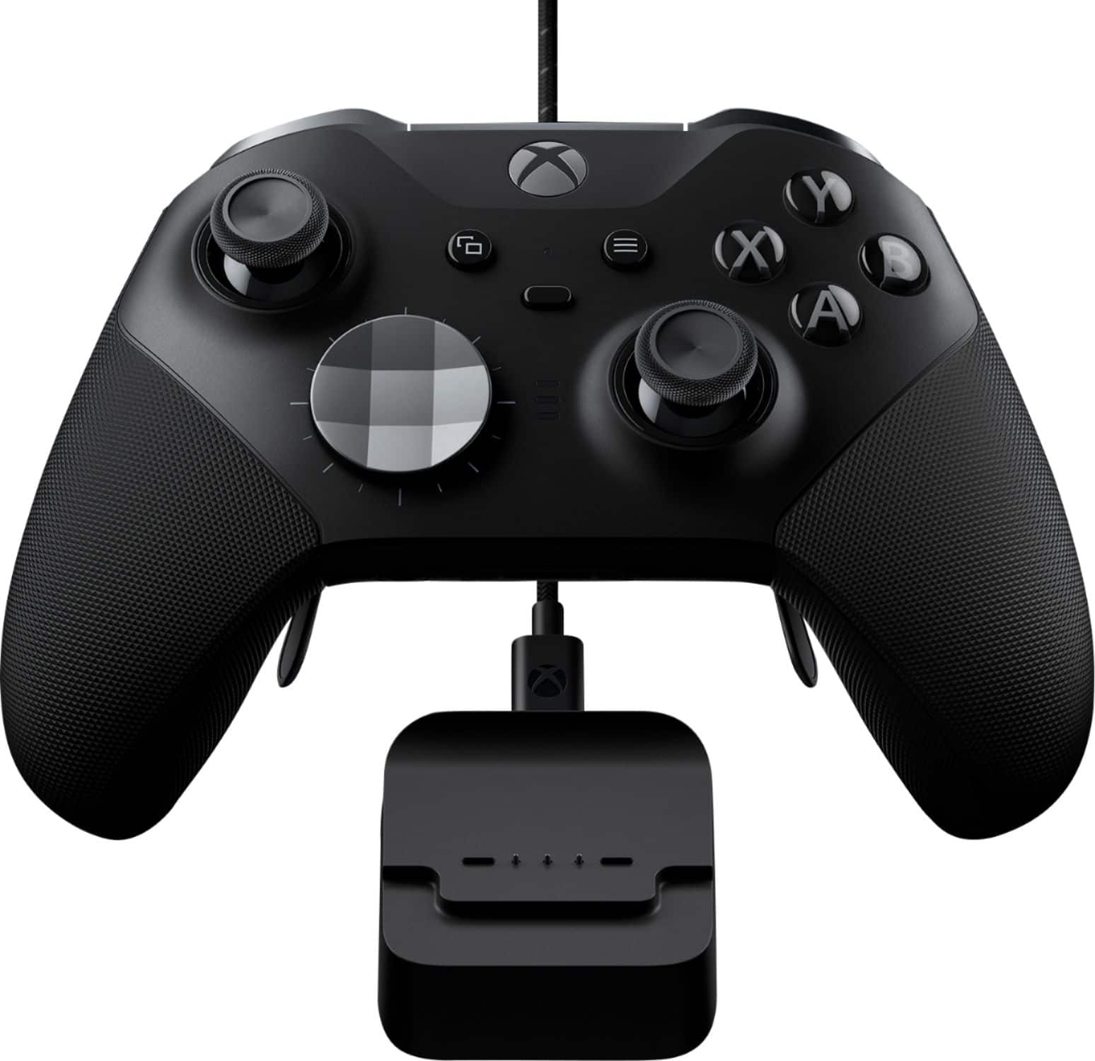 Alt View 12. Microsoft - Geek Squad Certified Refurbished Xbox Elite Wireless Controller Series 2 for Xbox One - Black.