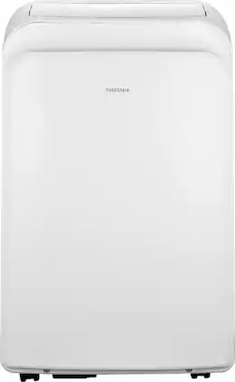 Insignia™ - 250 Sq. Ft. 6,000 BTU Portable Air Conditioner - White