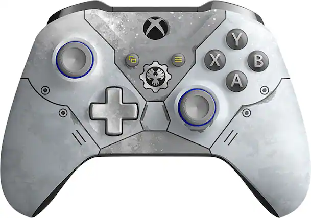 Front. Microsoft - Geek Squad Certified Refurbished Xbox Gears 5 Kait Diaz Limited Edition Wireless Controller for PC, Xbox One, One S & X - White.