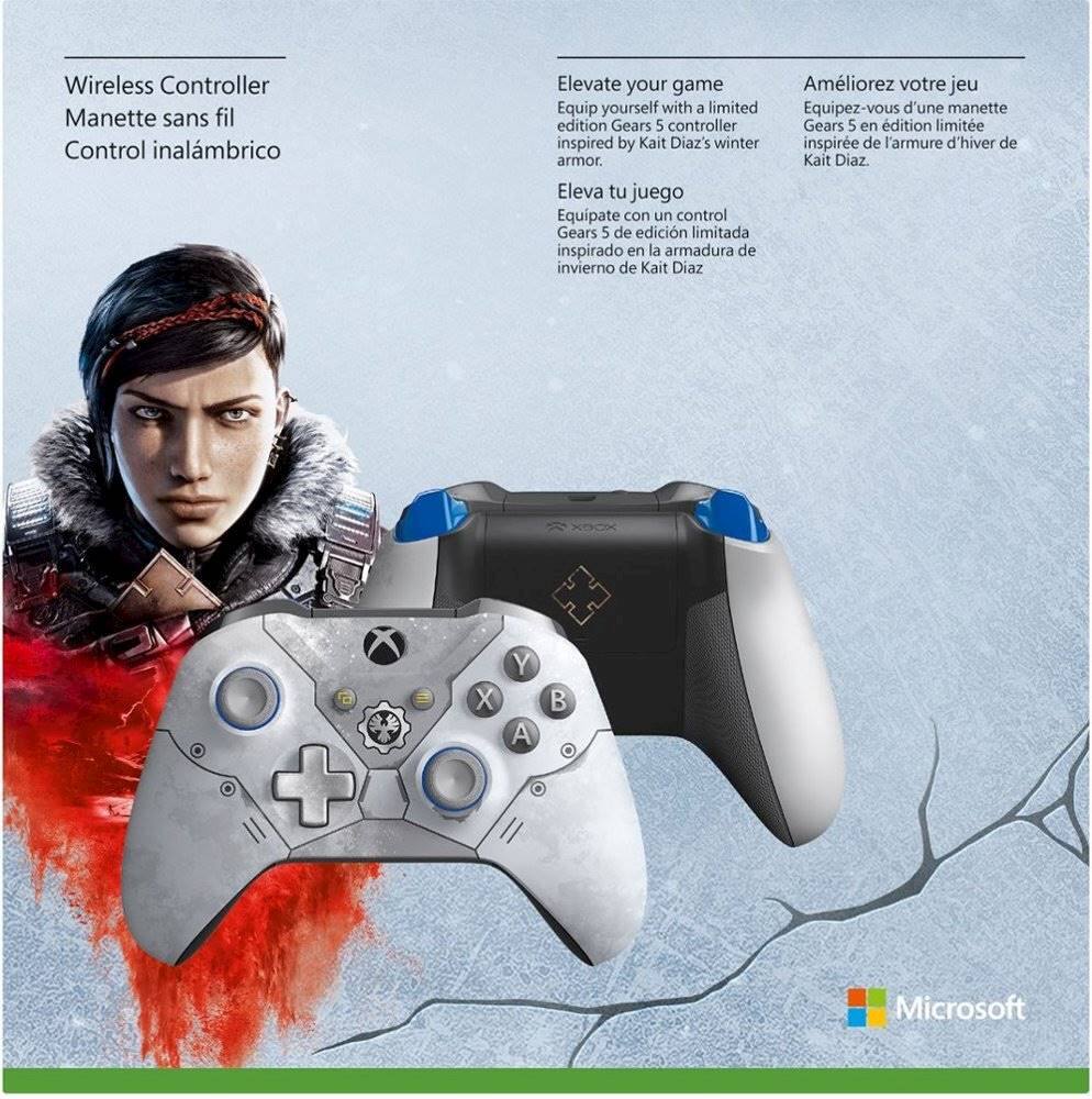 Alt View 13. Microsoft - Geek Squad Certified Refurbished Xbox Gears 5 Kait Diaz Limited Edition Wireless Controller for PC, Xbox One, One S & X - White.