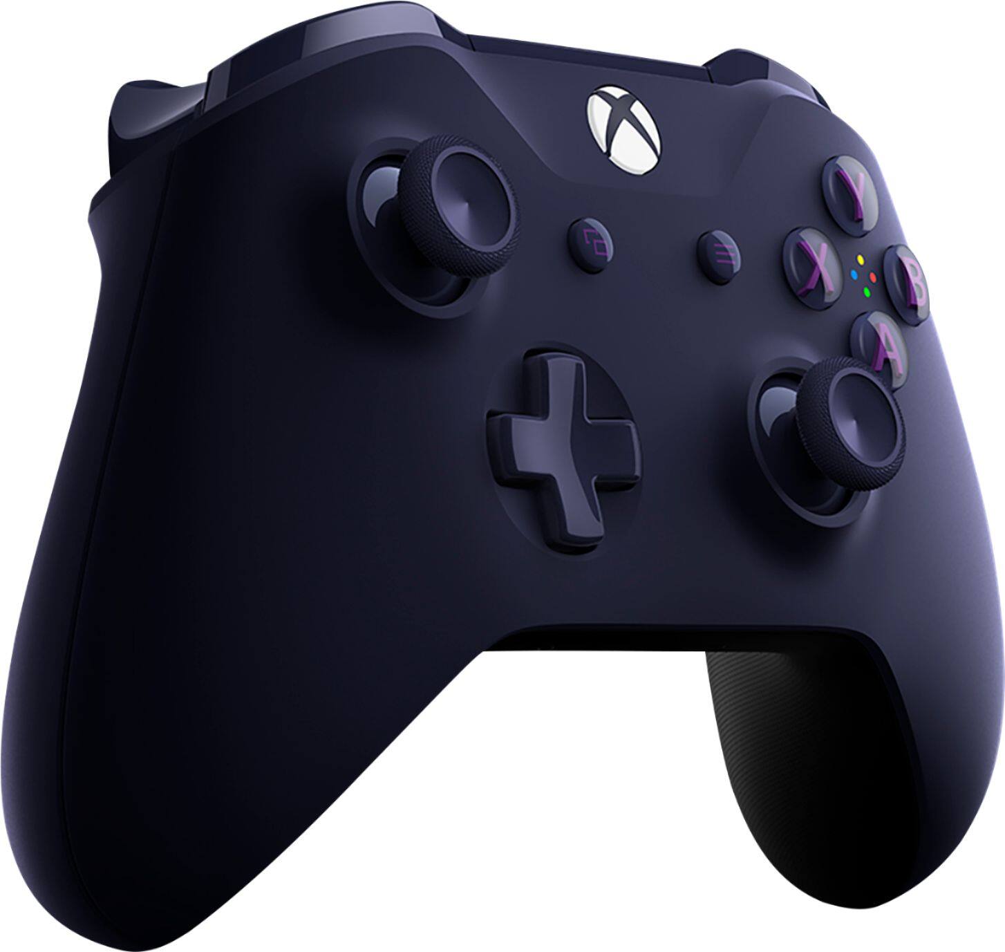 Angle. Microsoft - Geek Squad Certified Refurbished Wireless Controller for Xbox One and Windows 10 - Epic Purple Special Edition.