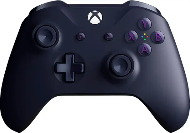 Front. Microsoft - Geek Squad Certified Refurbished Wireless Controller for Xbox One and Windows 10 - Epic Purple Special Edition.