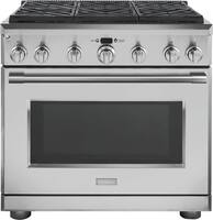 Monogram - Statement Collection 6.2 Cu. Ft. Freestanding Gas Convection Range with Self-Cleaning - Stainless steel - Front_Zoom