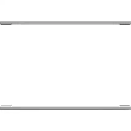 Front. Monogram - Minimalist Handle Kit for Select Monogram Undercounter Refrigerators - Silver.