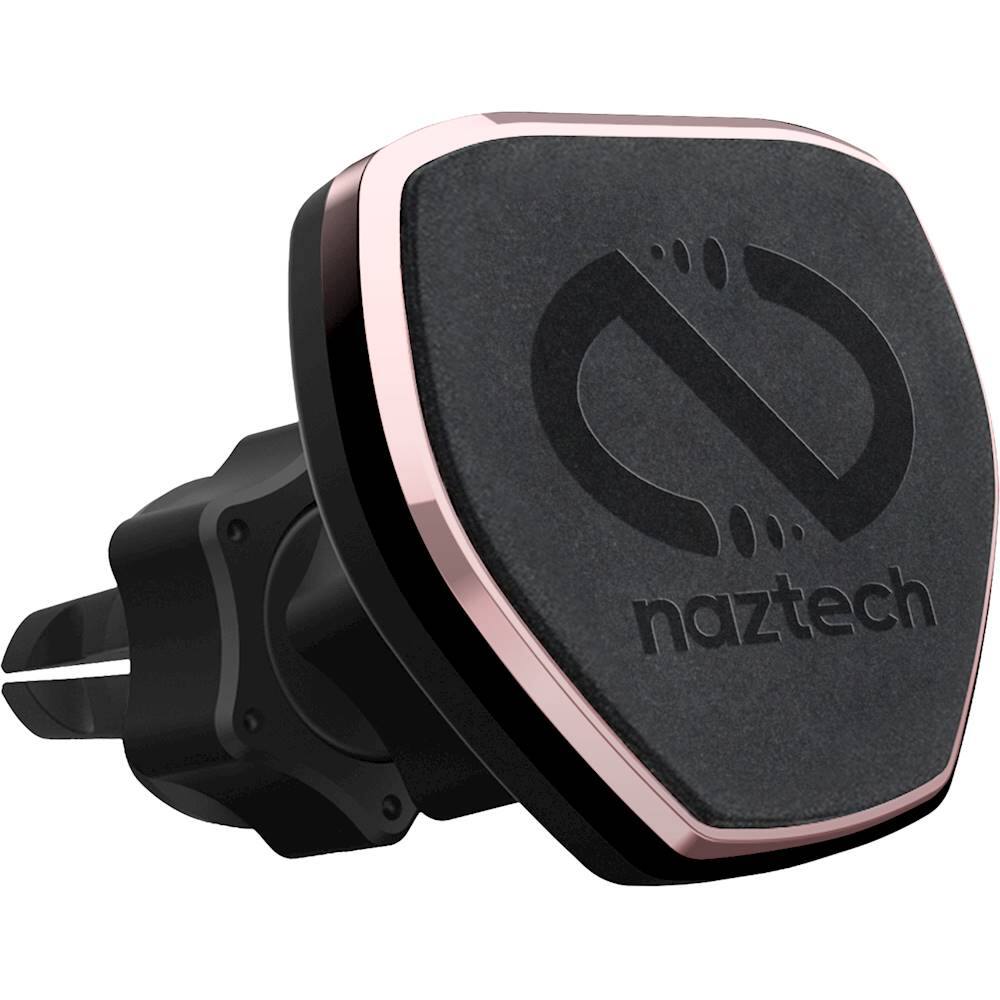 Angle View: Naztech - MagBuddy Magnetic Vent+ Mount for Most Cell Phones - Rose Gold