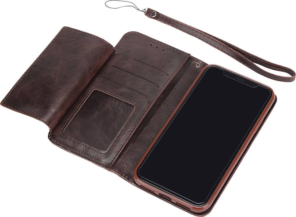 Alt View 13. SaharaCase - Folio Case for Apple® iPhone® 11 Pro - Brown.