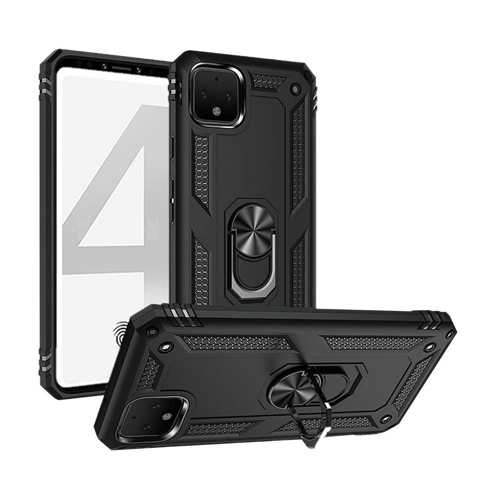 Alt View 11. SaharaCase - KICKSTAND Case for Google Pixel 4 - Black.