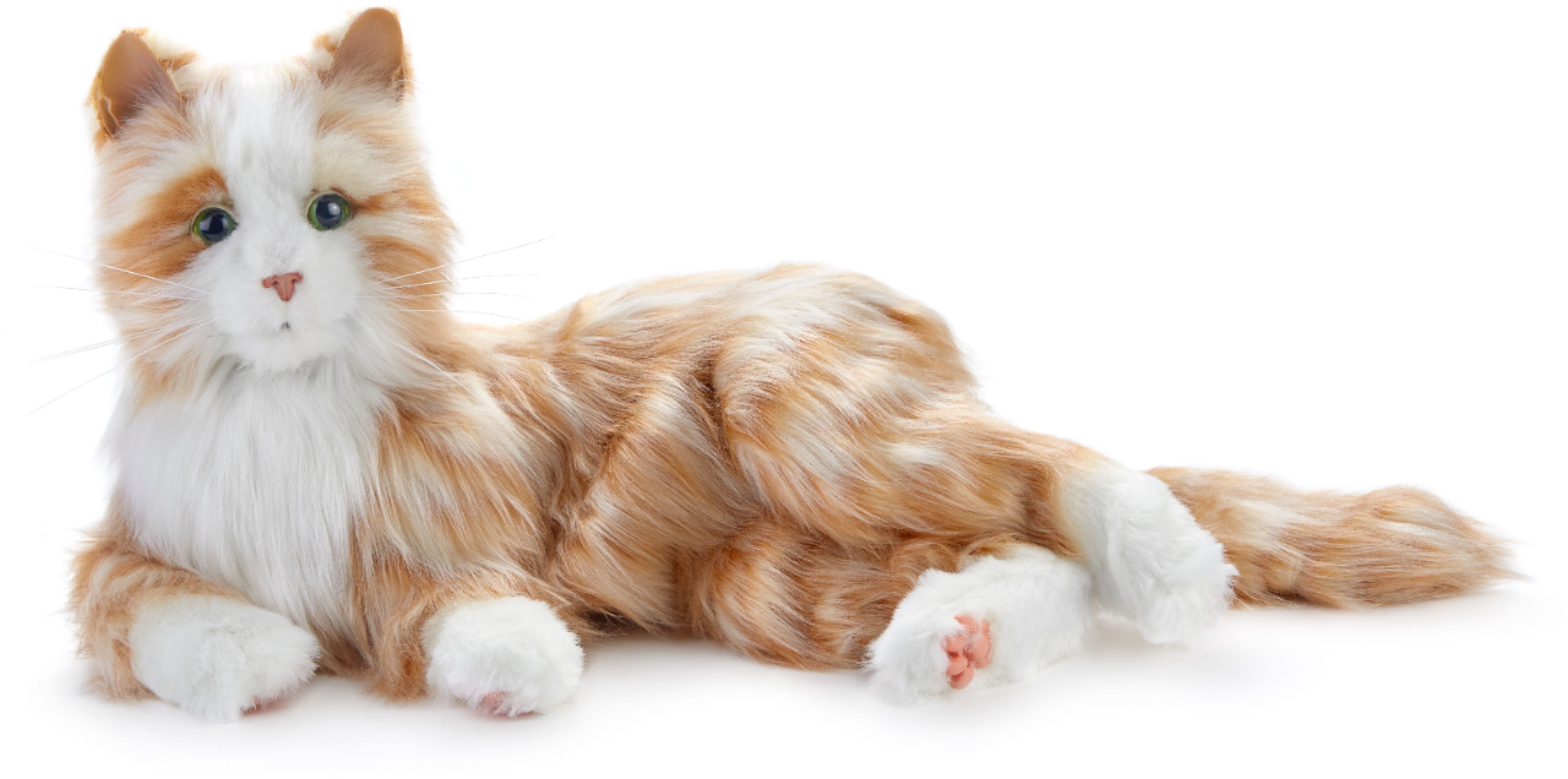 JOY FOR ALL Orange Tabby Cat Interactive Companion Pets Realistic & 