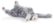 Alt View 13. Joy for All - Companion Pet Cat - Silver With White Mitts.