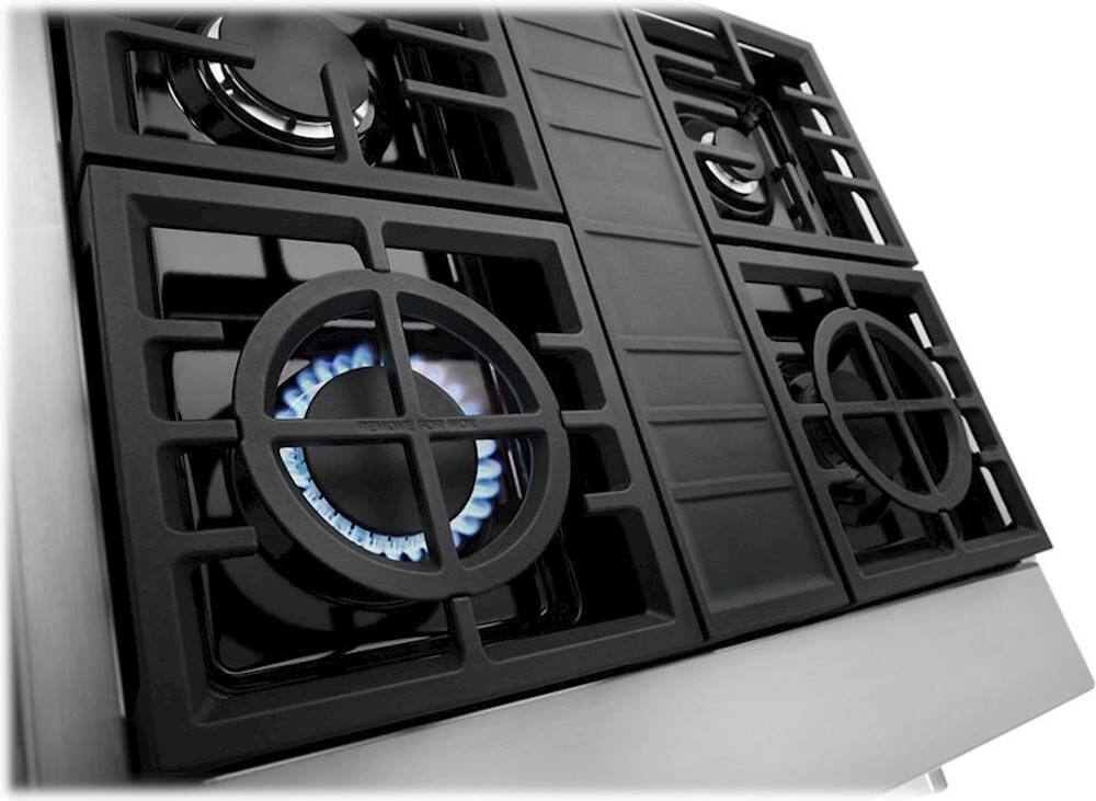Alt View 11. KitchenAid - Commercial-Style 30" Built-In Gas Cooktop with 4 Burners - Stainless steel.