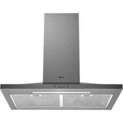 LG - 30" Convertible Range Hood with WiFi - Stainless steel - Front_Zoom