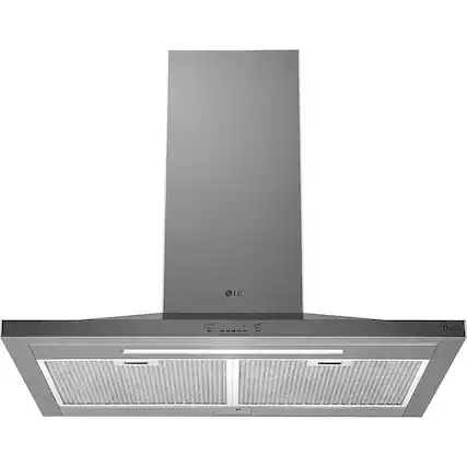 Front. LG - 30" Convertible Range Hood with WiFi - Stainless steel.